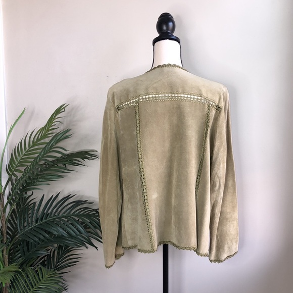 Sigrid Olsen Suede Jacket - size L - Picture 2 of 8